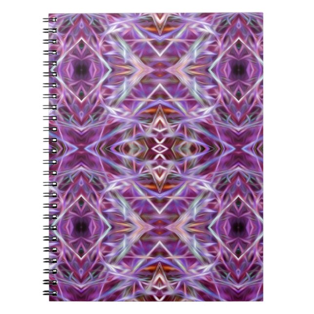 Caderno Espiral Gráfico Rosa Mandala (Frente)