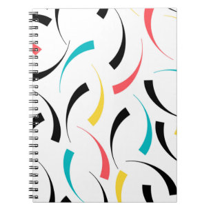 Caderno Espiral Gráfico urbano colorido, alegre, moderno e moderno
