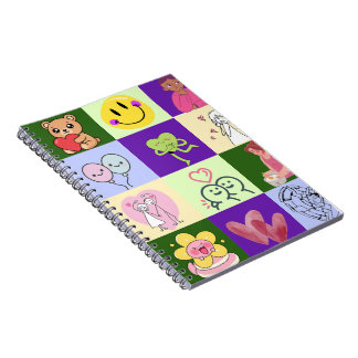 Caderno Espiral gráficos engraçados legais