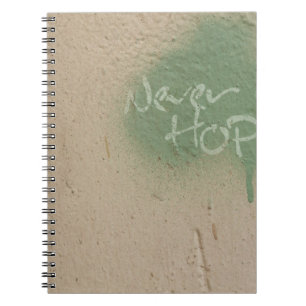 Caderno Espiral Grafite cita esperança inspiração