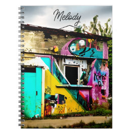 Caderno Espiral Grafite Colorido Personalizado Abandonado
