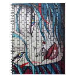 Caderno Espiral Grafite de Garota Asiática