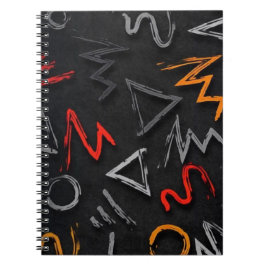 Caderno Espiral Grafite de monograma 