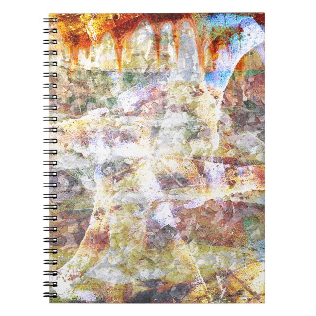 Caderno Espiral Grafite de remoção colorida (Frente)