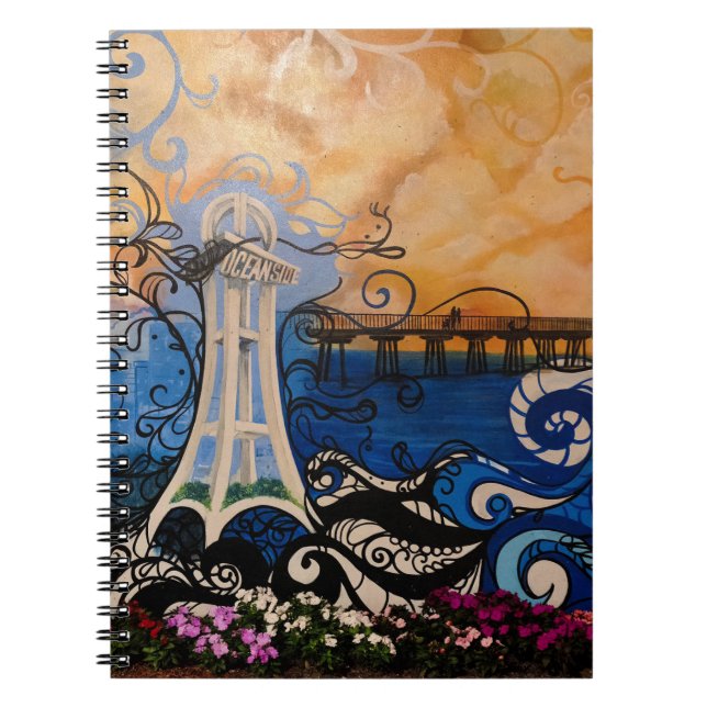 Caderno Espiral Grafite Oceanside (Frente)