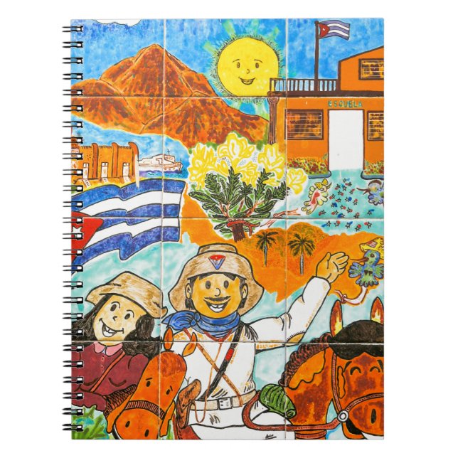 Caderno Espiral Grafites em Havana, Cuba (Frente)