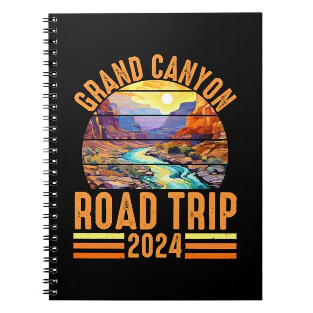Caderno Espiral Grand Canyon National Park Road Trip 2024 (Frente)