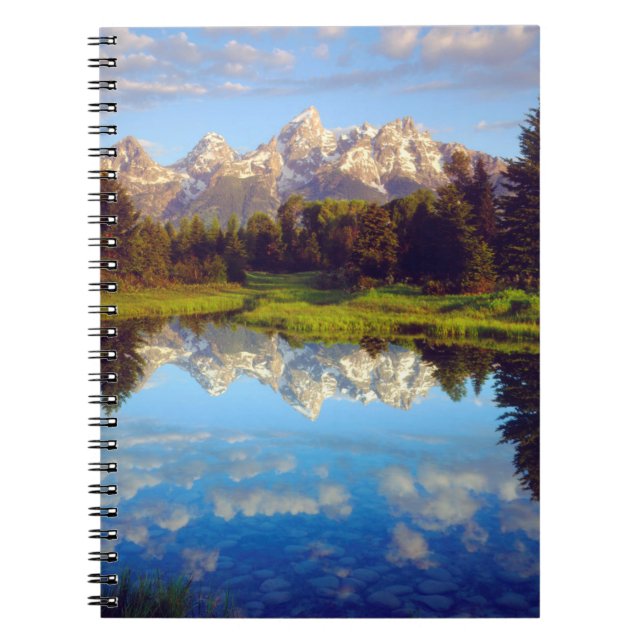 Caderno Espiral Grand Tetons refletindo no rio Cobra (Frente)