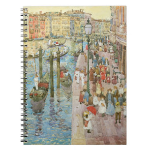 Caderno Espiral Grande Canal, Veneza por Maurice Prendergast