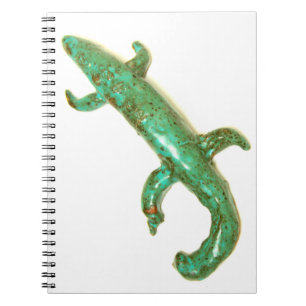 Caderno Espiral grande notebook verde-lagarto