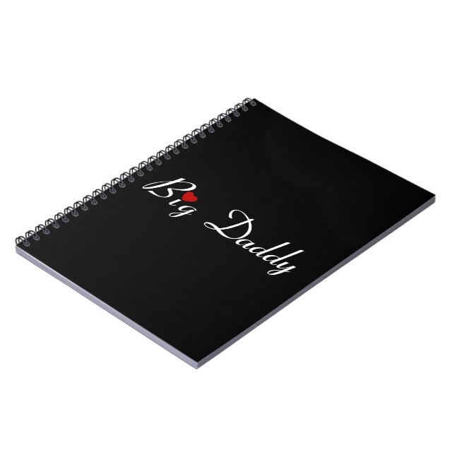 Caderno Espiral Grande Pai com Coração Vermelho (Left Side)