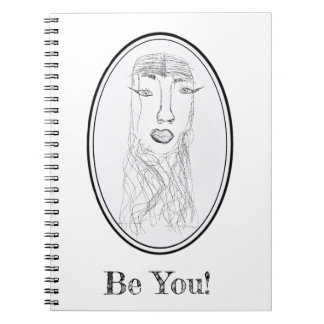 Caderno Espiral Grande Rosto Ead (Desenho Serena)