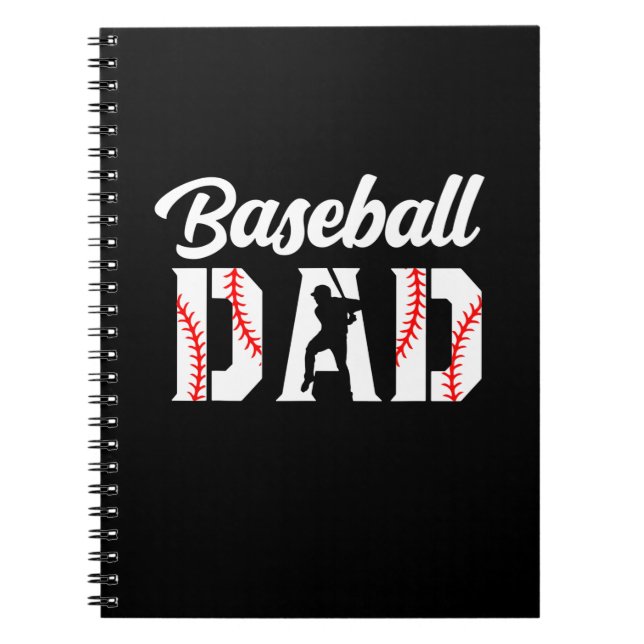 Caderno Espiral Grandfather Quotes | Baseball Dad (Frente)