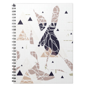 Caderno Espiral graph paper desenhos triangle soft by SIRAdesign