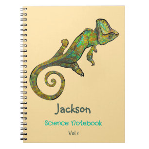 Caderno Espiral Graphic Green Lizard Chamado Assunto Escolar