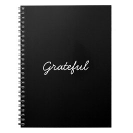 Caderno Espiral Grata gratidão e personalizada escrita casual