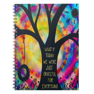 Caderno Espiral Grata por tudo que é Bonito para o Inspiration