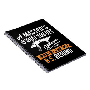 Caderno Espiral Grau de Mestre MBA Grau de Mestre Graduação
