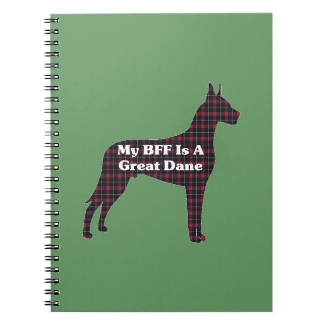 Caderno Espiral Great Dane BFF (Frente)