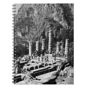 Caderno Espiral Grécia Delphi Apollo Temple 1970