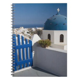 Caderno Espiral Grécia e ilha grega de Santorini