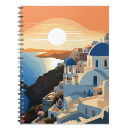 Caderno Espiral GRÉCIA SANTORINI nº 1