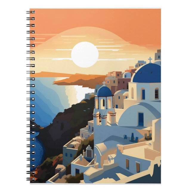 Caderno Espiral GRÉCIA SANTORINI nº 1 (Frente)