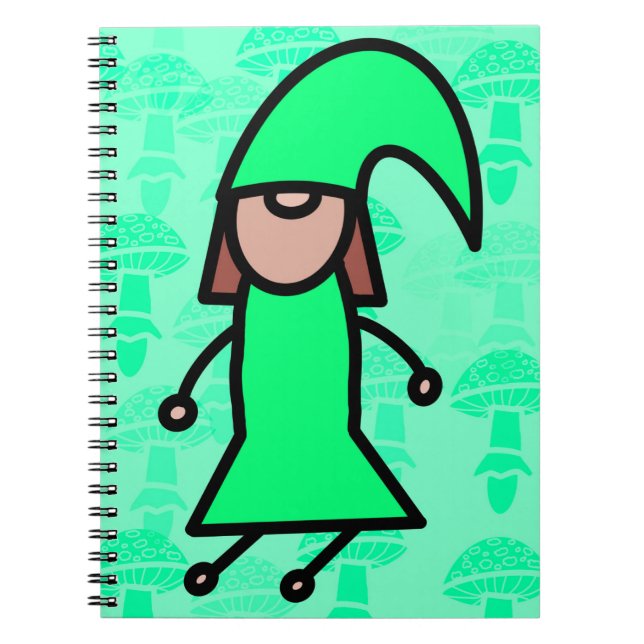 Caderno Espiral Greeeeen Gnome (Frente)