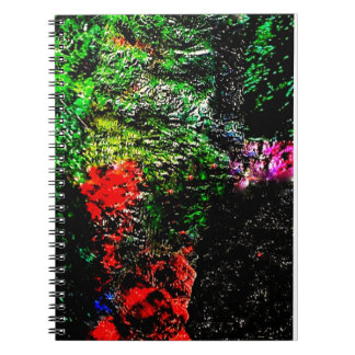 Caderno Espiral Green abstract texture Spiral Photo Notebook,Bold