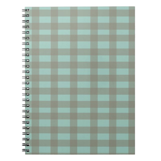 Caderno Espiral Green Gingham (Frente)