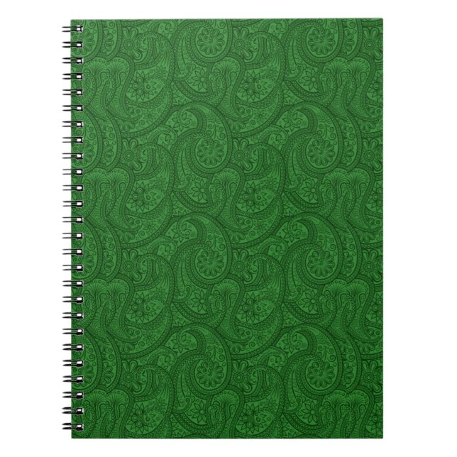 Caderno Espiral Green Paisley (Frente)