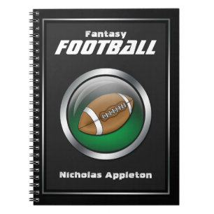 Caderno Espiral Green Sphere - Notebook de futebol fantástico