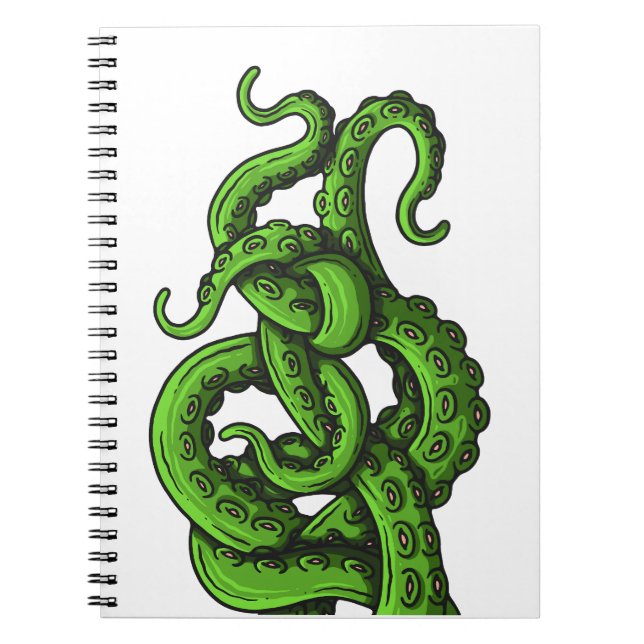 Caderno Espiral Green Tentacles (Frente)