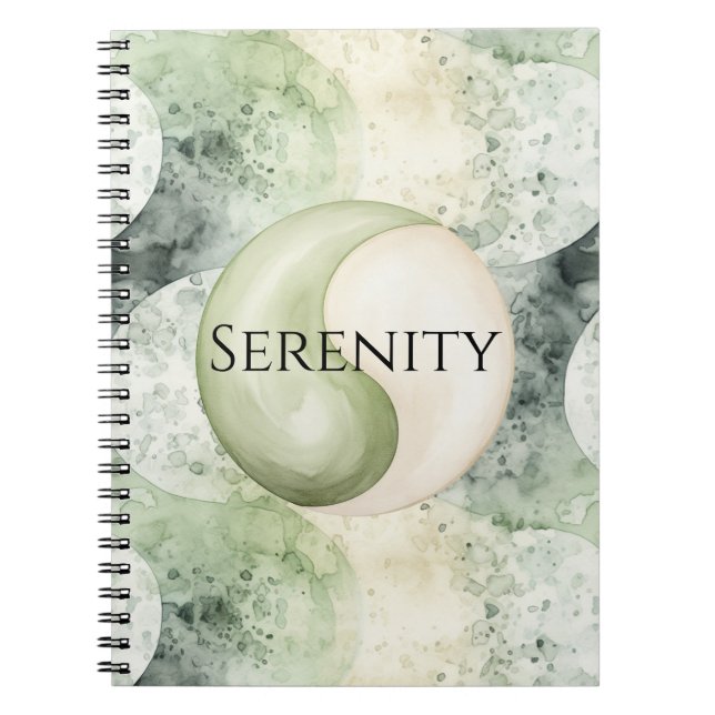 Caderno Espiral Green Yin Yang Serenity (Frente)