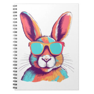 Caderno Espiral Greg o coelho com óculos