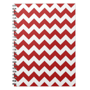Caderno Espiral Grelhas de Grelha Branca e Vermelho
