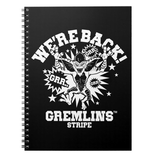 Caderno Espiral Gremlins | Stripe We're Back (Frente)