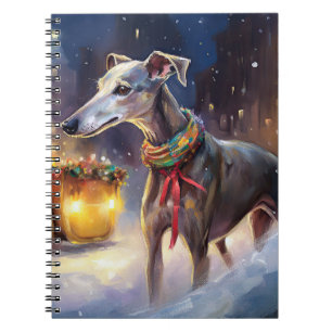 Caderno Espiral Greyhound Christmas Fesason