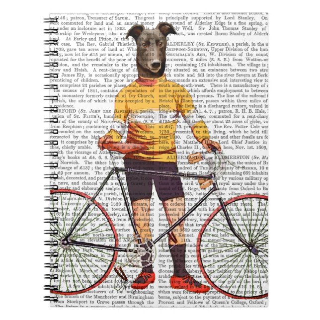 Caderno Espiral Greyhound Cyclist (Frente)