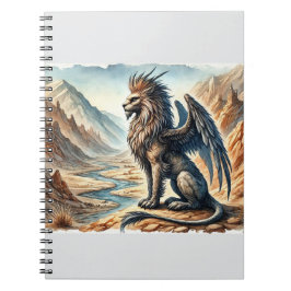 Caderno Espiral Griffins, Dragons, & Desolate landscapes