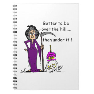 Caderno Espiral Grim Reaper Birthday Humor