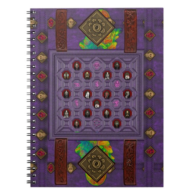 Caderno Espiral Grimoires de Necromance e Malas IV (Frente)