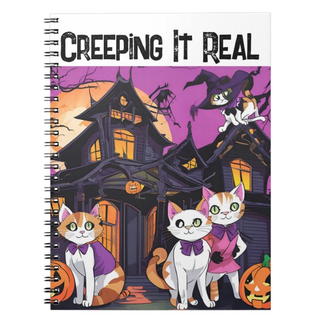 Caderno Espiral Gritando o Halloween (Frente)