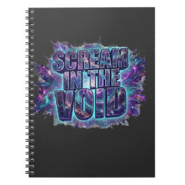 Caderno Espiral Grito no Vazio – Estética da Raiva Cósmica