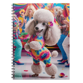 Caderno Espiral Groovie Hippie 60s Poodle Dancing in the Disco