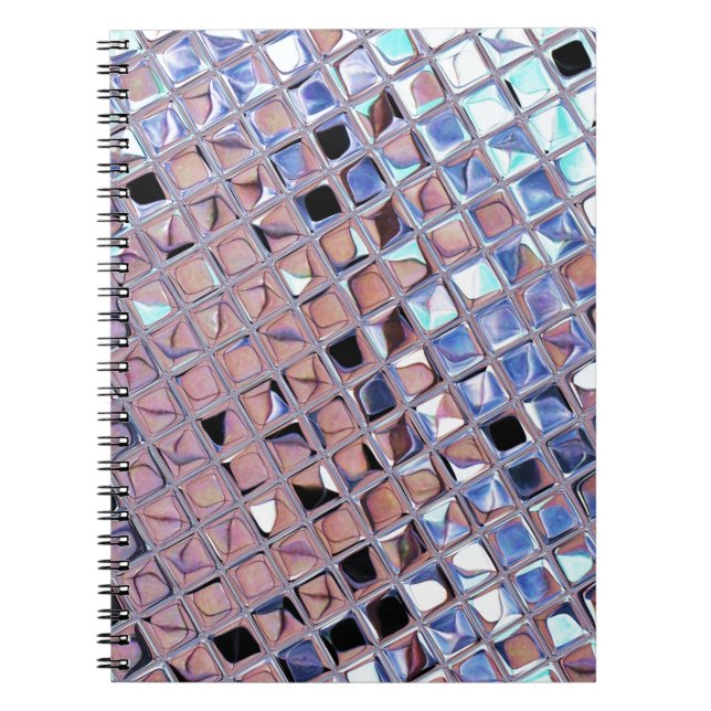 Caderno Espiral Groovy Disco Mirror Ball para Dance Party (Frente)