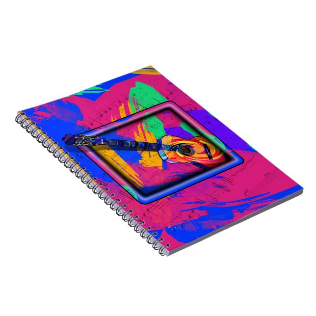 Caderno Espiral Groovy Guitar (Lado Direito)