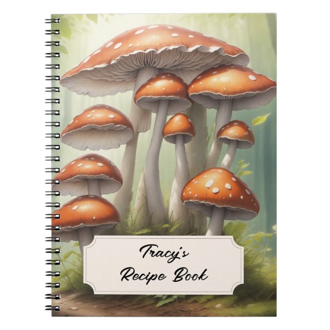 Caderno Espiral Groovy Mushroom Primavera (Frente)