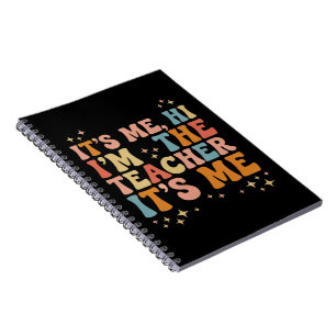 Caderno Espiral Groovy Sou Eu Olá Eu Sou O Professor É Eu Escola