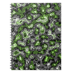 Caderno Espiral Groovy Trippy Grungy Funky Abstrato Agender Pride
